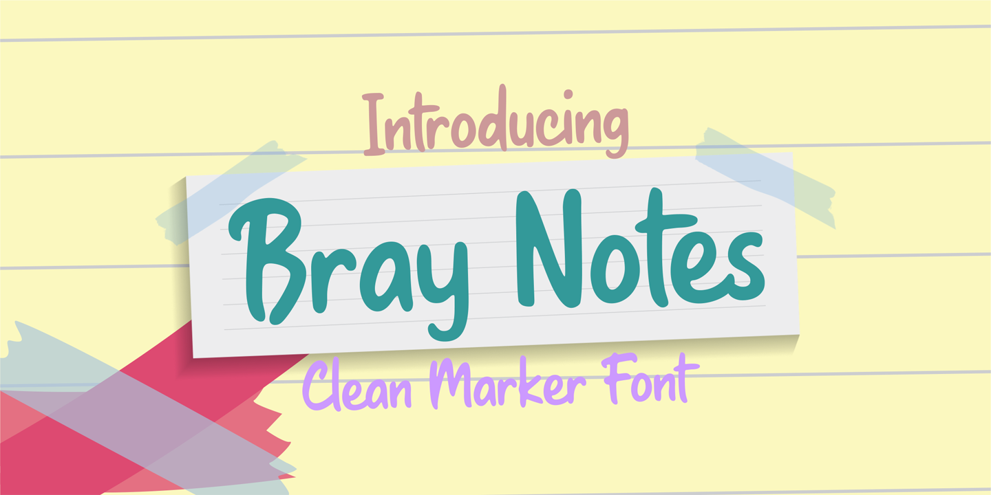Example font Bray Notes #4